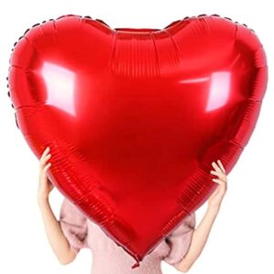 2 32” Large Red Heart Balloons