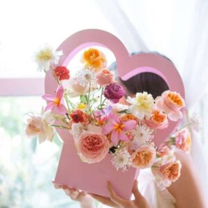 Heart Shaped Girlfriends Floral Box